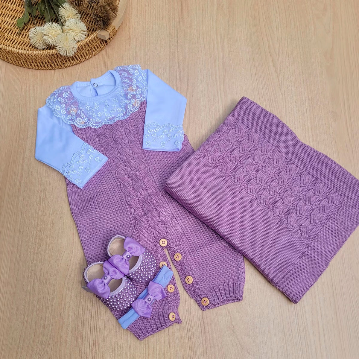 Saída Maternidade Tricot Lola