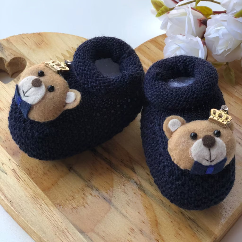 Sapatinho Bebê Urso Príncipe