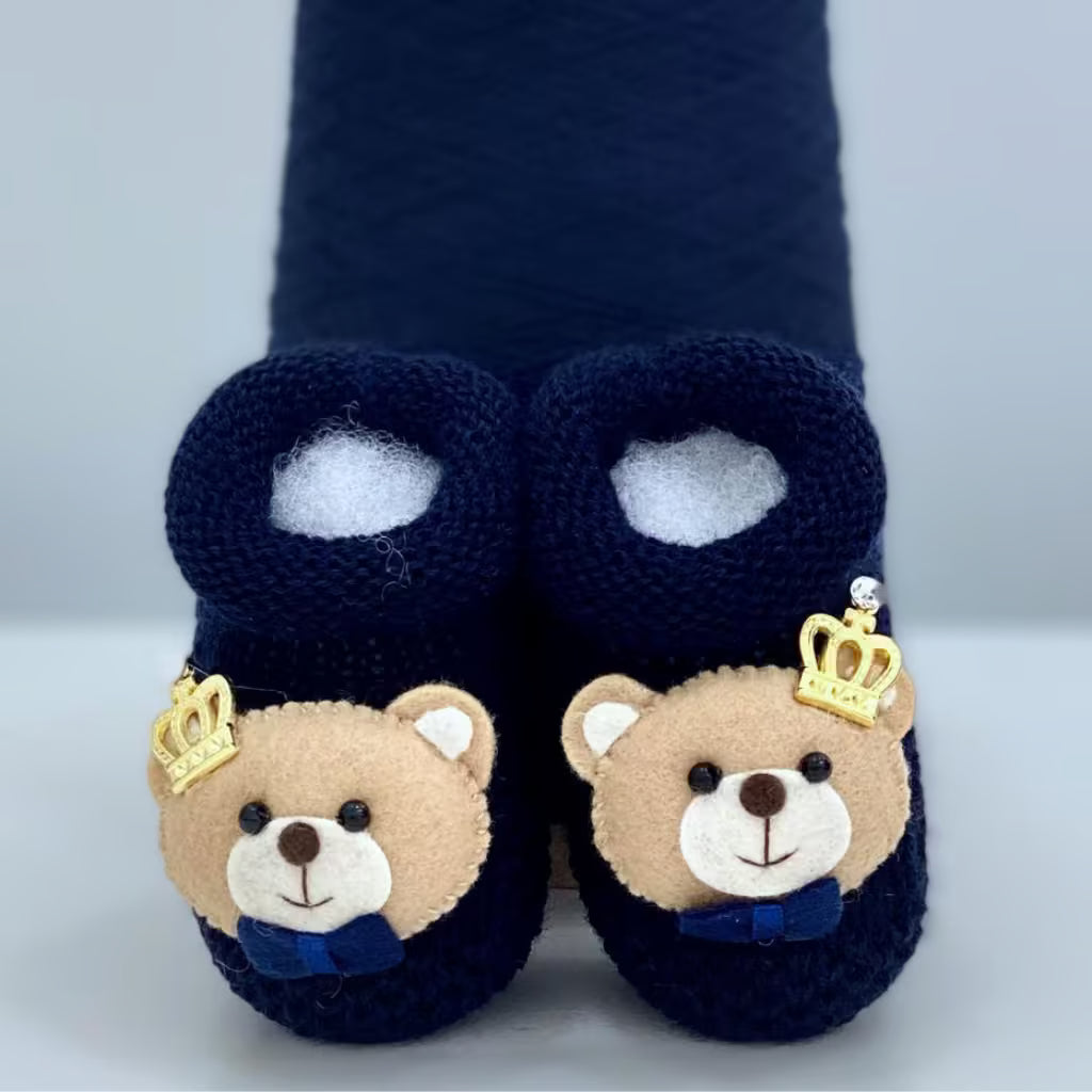 Sapatinho Bebê Urso Príncipe