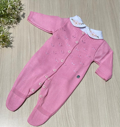 Macacão Bebê Tricot Margarida