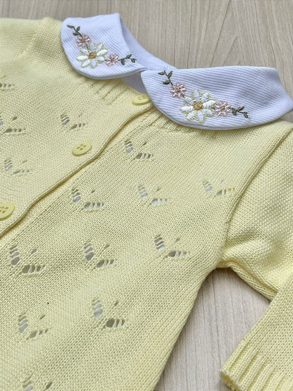 Macacão Bebê Tricot Margarida
