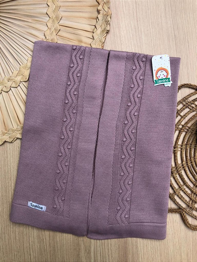 Manta Bebê Tricot Bolotas