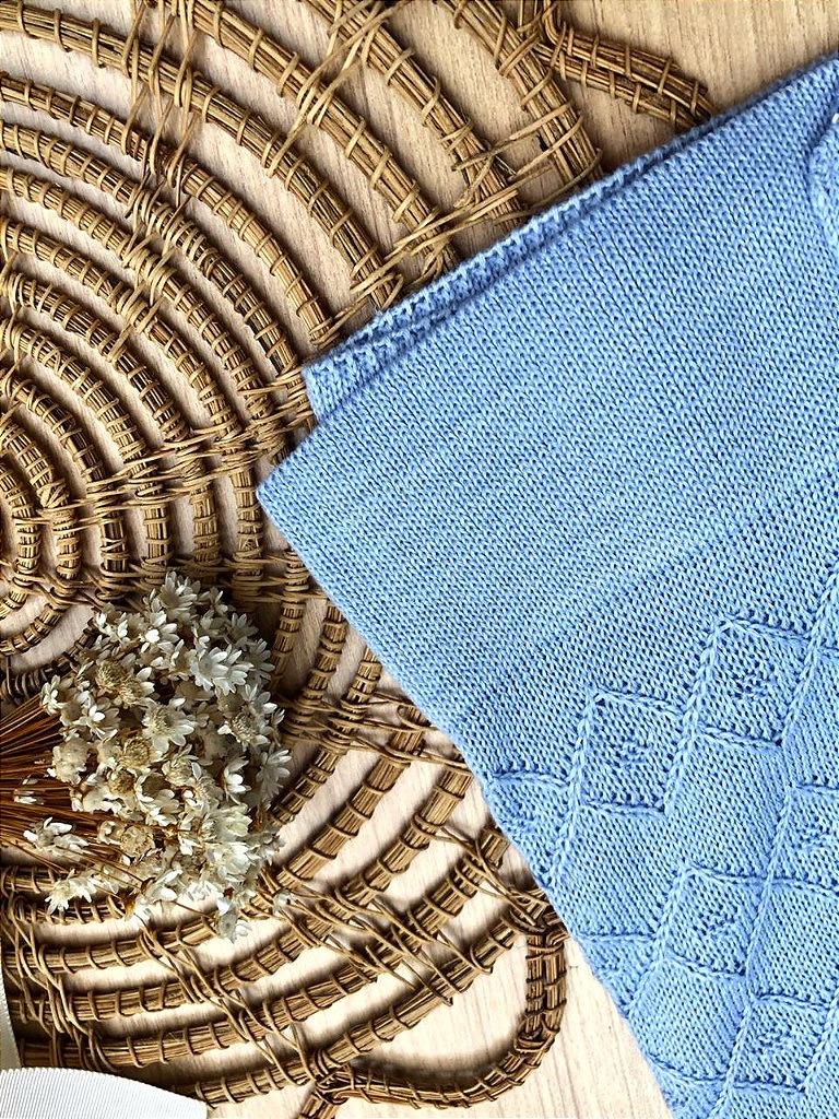 Manta Bebê Tricot Charles